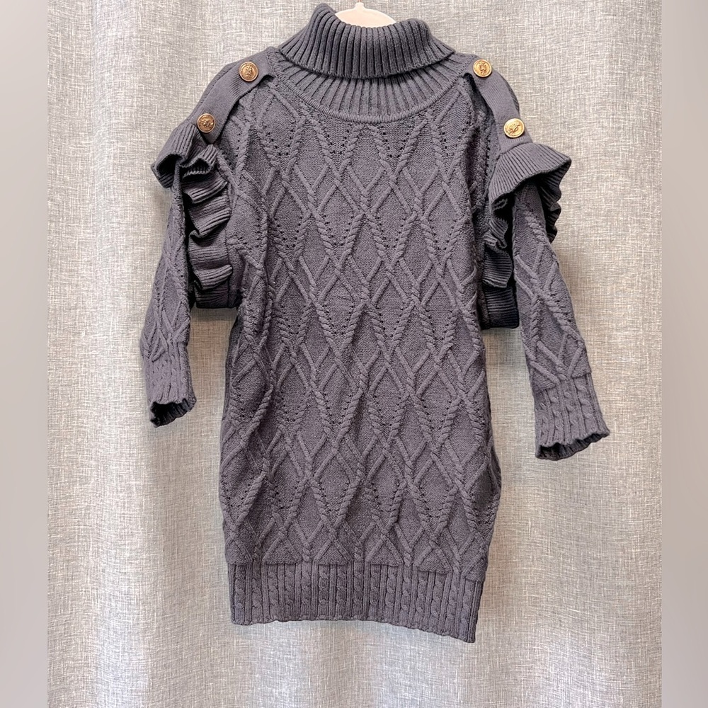 Girls Ivy Greis sweater dress NWT size 4